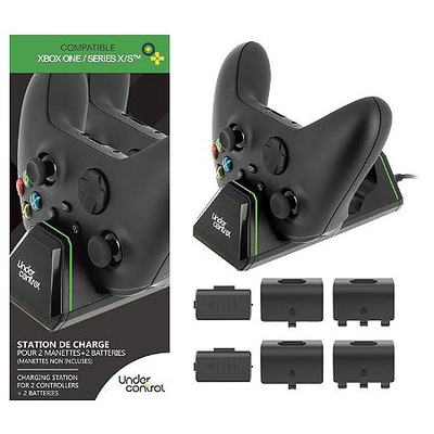Under control xbone/sx charging station for 2 batteries