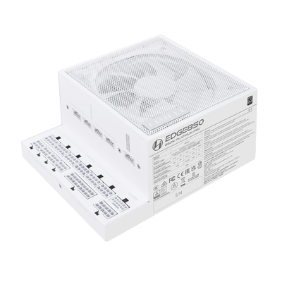 Lian li edge 850w 80+ platinum fully modular atx 3.1 psu white, , medium