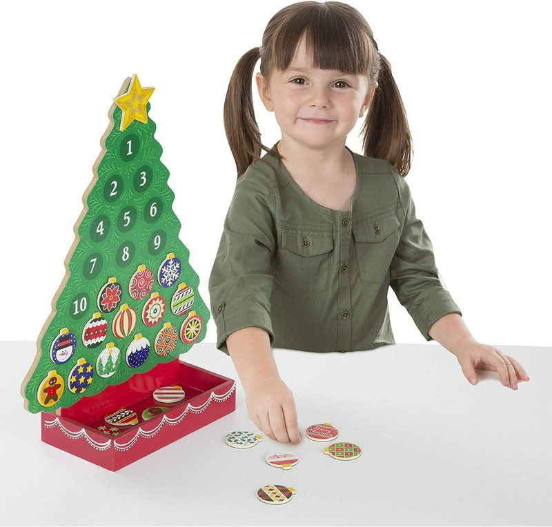 Melissa & doug 13571 countdown to christmas wooden advent calendar, , medium-null