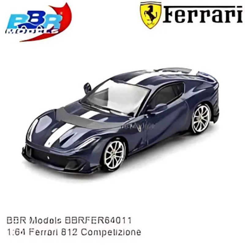 Bbr 1/64 2023 ferrari 812 competitizone, blu tour de france, , medium-null
