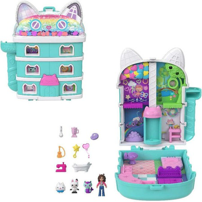Polly pocket gabbys dollhouse compact dolls playset (tjfv02) 4y+, , medium-null