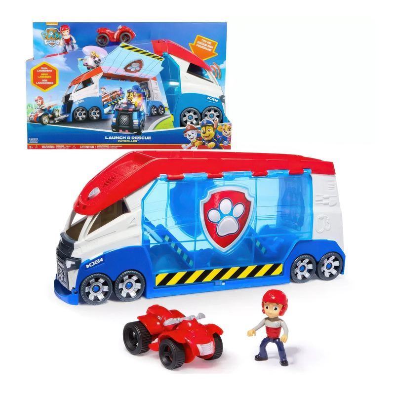 Paw patrol launch'n rescue paw patroller team vehicle, , medium-null