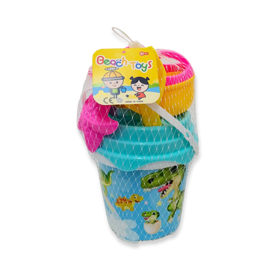 Beach dino bucket set 13x32cm, , medium