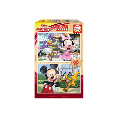 Mickey &amp; friends puzzles 2x25pcs, , medium