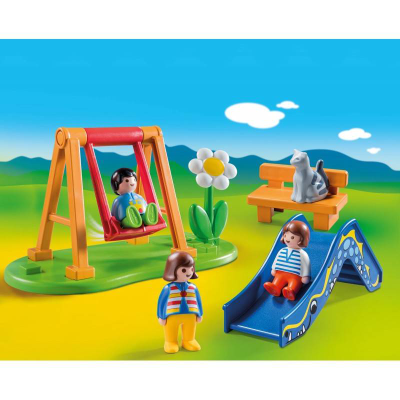 Playmobil 70130  - 1.2.3. Childrens playground toddler playset, , medium-null