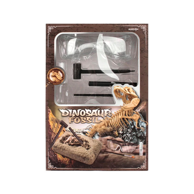 Dinosaur fossil excavation