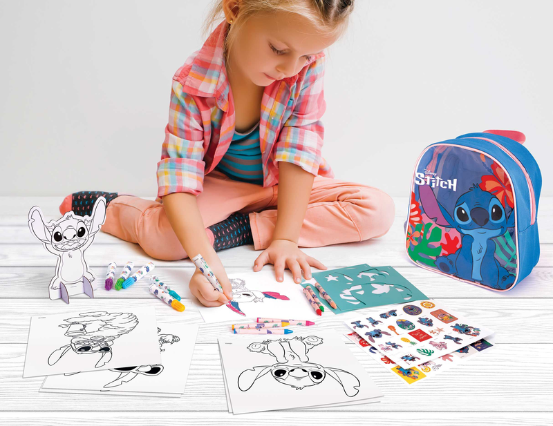 As drawing set in backpack disney stitch for ages 3+ 68104, , medium-null