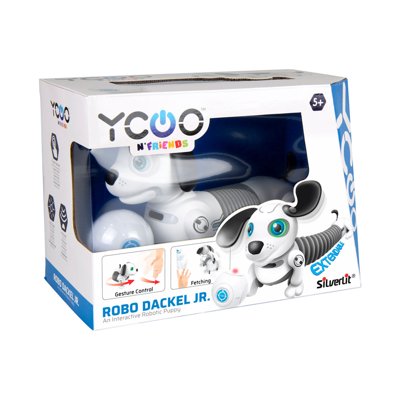 As silverlit ycoo robo dackel junior remote control robot puppy for ages 5+ 88578, , medium-null