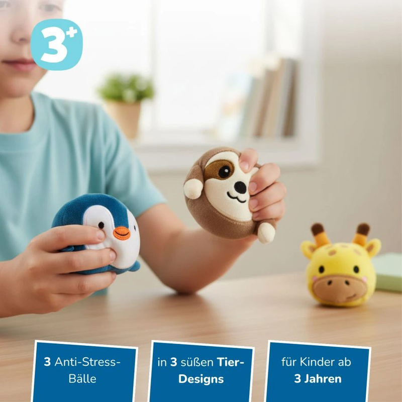 Anti-stress balls: snoozi, frosti & gigi, , medium-null