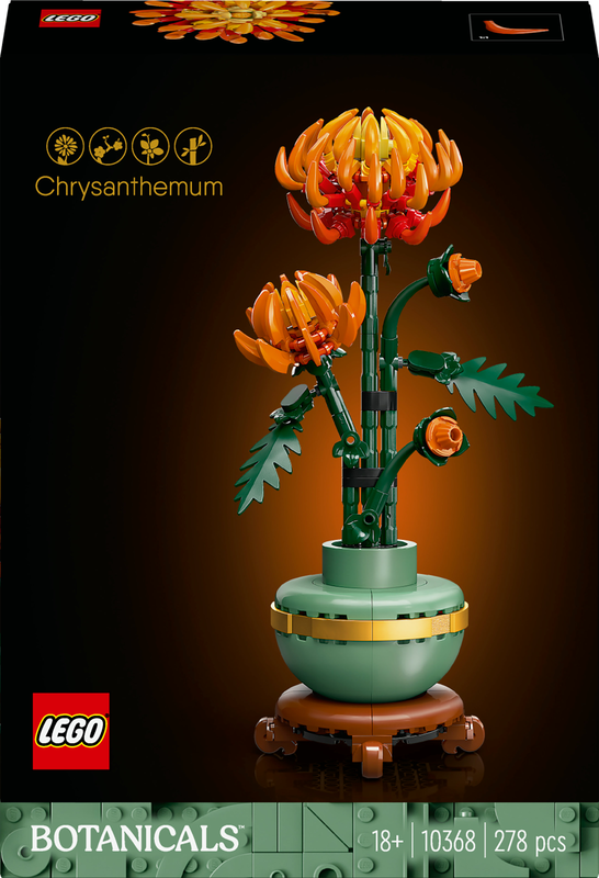 Lego icons chrysanthemum 10368 for ages 18+ 278pcs, , medium-null