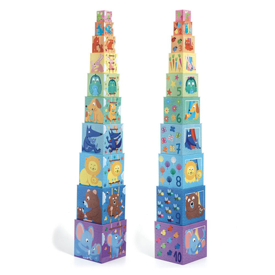Rainbow stacking cubes