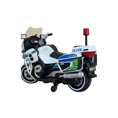 Kids electric police motorcycle available in red and white color 12v 4.5ah nj00011, , medium
