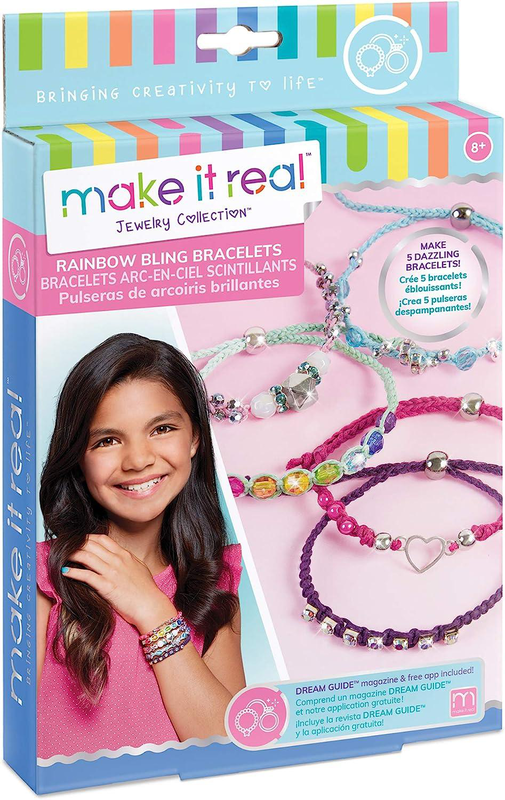 Make it real rainbow jewellery bracelet making kit, , medium-null