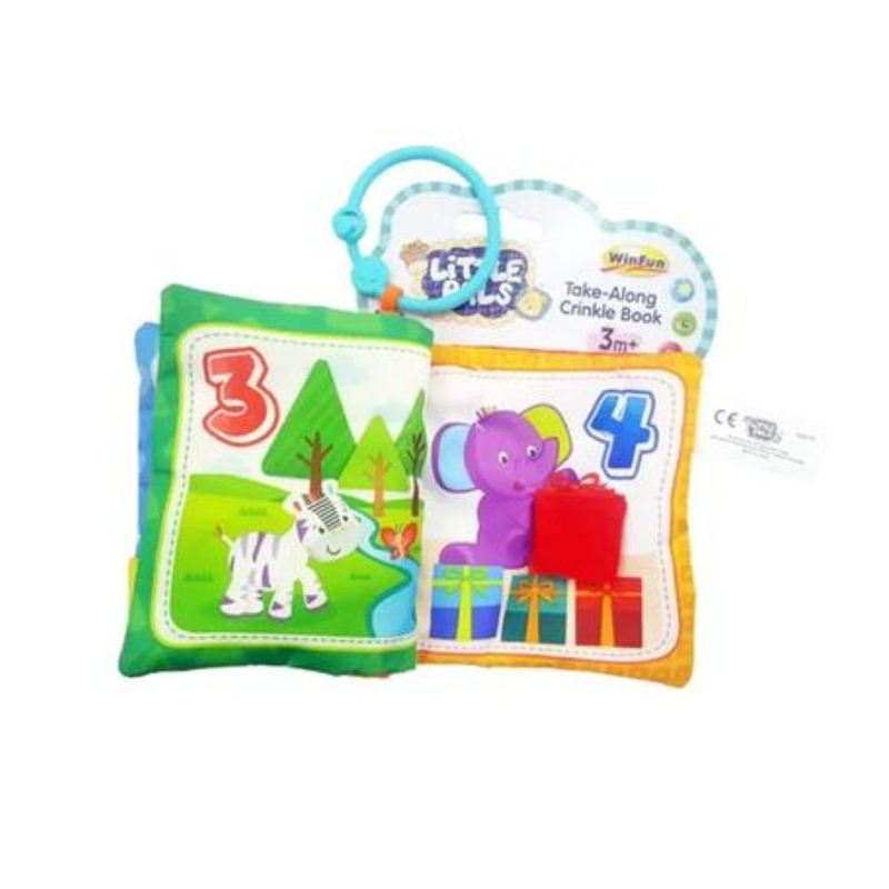 Product image: Winfun βιβλίο δραστηριοτήτων με υφές take-along crinkle book 000176, 12μηνών+, , medium-null