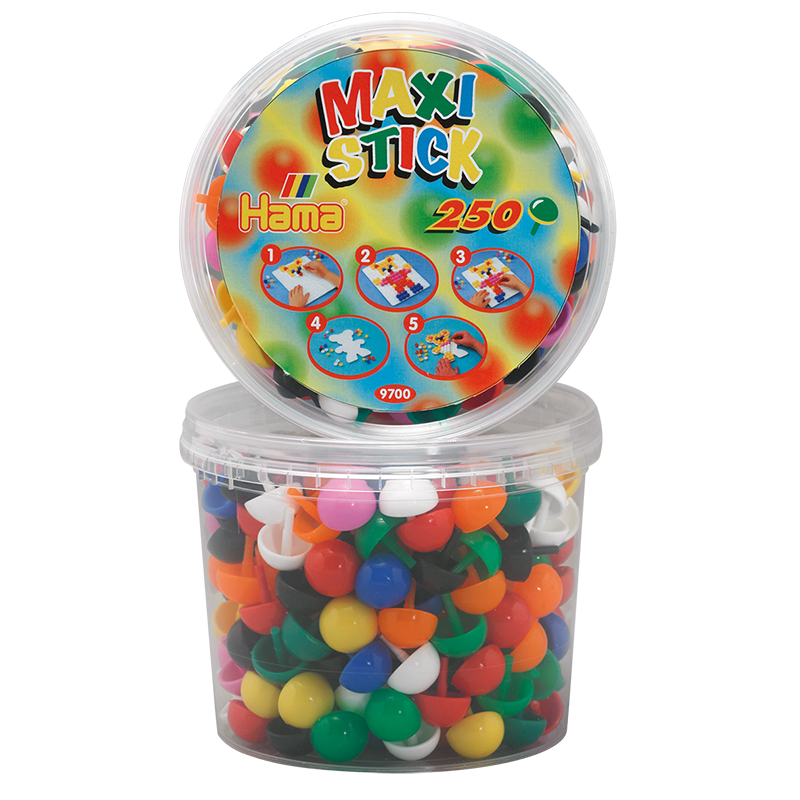 Hama beads maxi sticks/pegs in tub, , medium-null