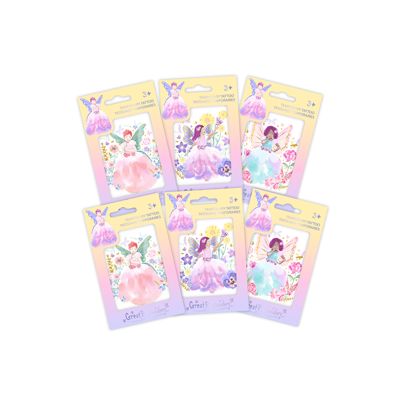 Great pretenders butterfly fairy tattoo single - assorted, , medium-null