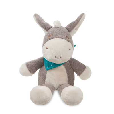 Aurora 60894 dippity donkey baby rattle 8-inch soft toy