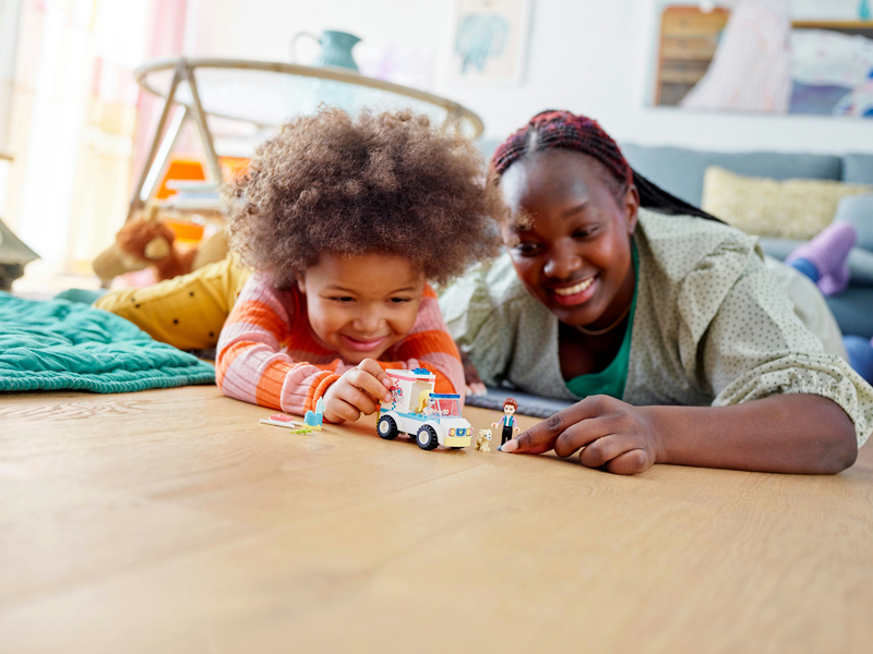 Lego friends pet clinic ambulance 41694 for ages 4+ 54pcs, , medium-null