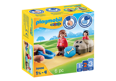 Playmobil 70406 1.2.3  dog train car for 18+ months