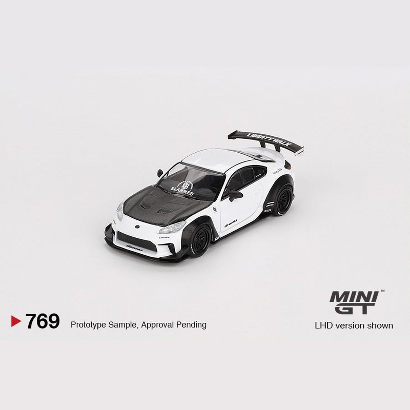 Minigt 1:64 toyota gr86 lb nation white 2023 – #769 mgt00769 die-cast model, , medium image number null