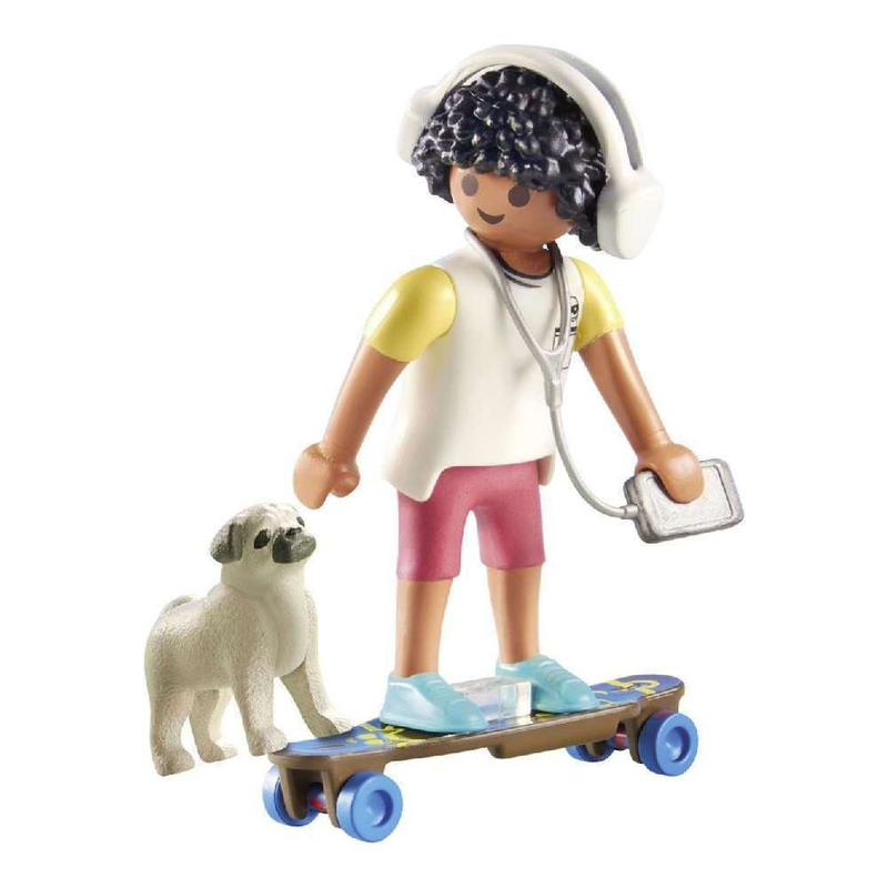 Playmobil boy with dog, , medium-null