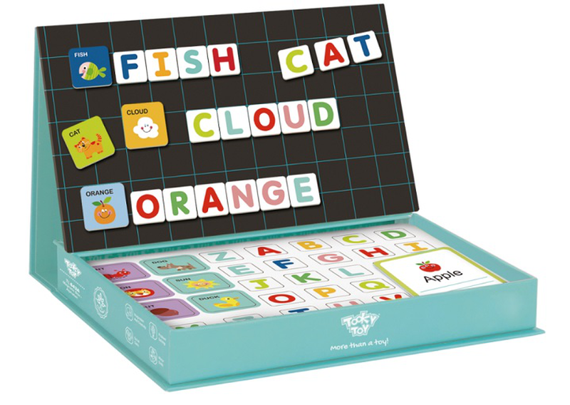 Product image: Tooky toy μαγνητικό κουτί αγγλικό αλφάβητο, , medium-null