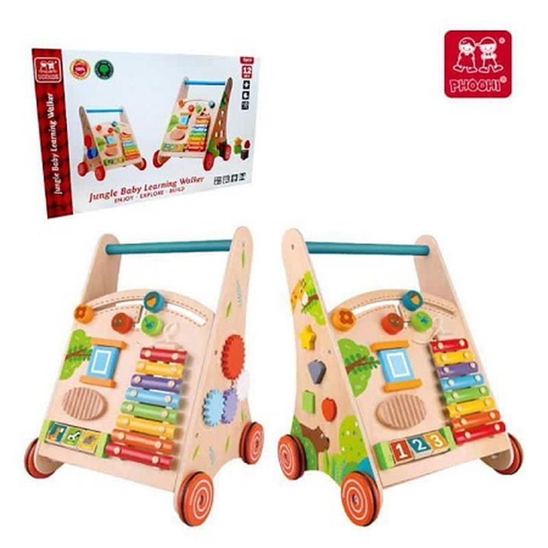 Product image: Phoohi wooden jungle baby learning walker 5pcs 12m+, , medium-null