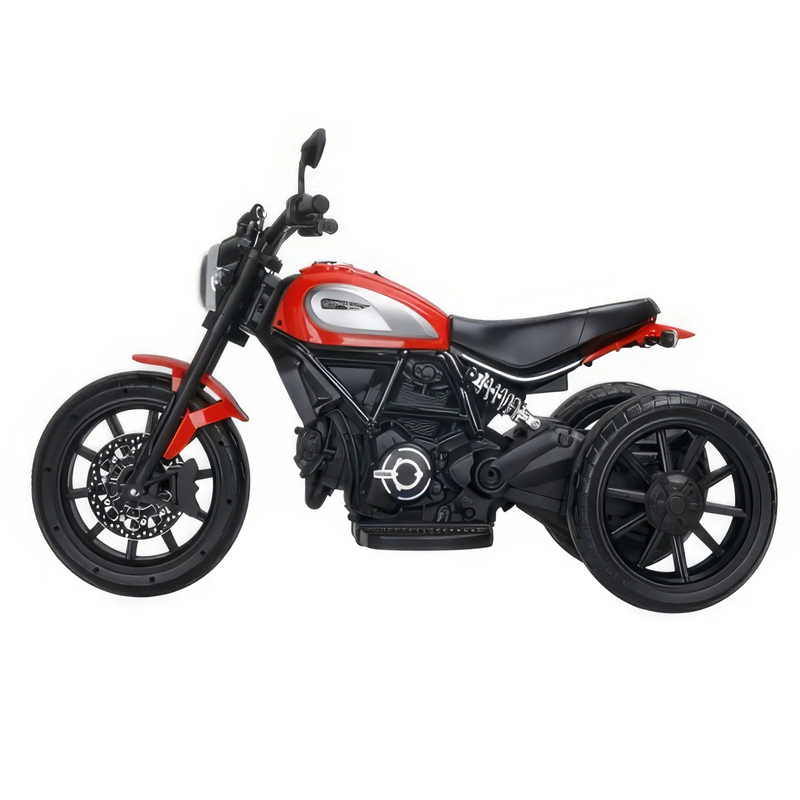 Moto ducati scrambler electric 12v battery powered 3-wheel motorbike ride-on, , medium image number null