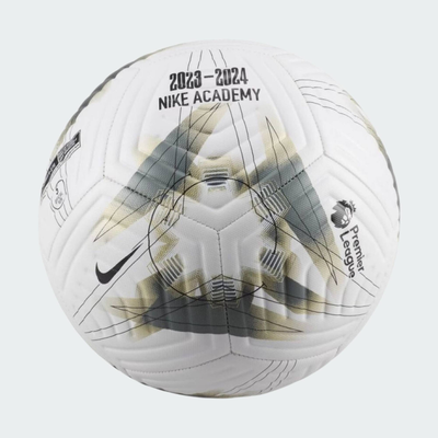 Premier league soccer ball, White, medium
