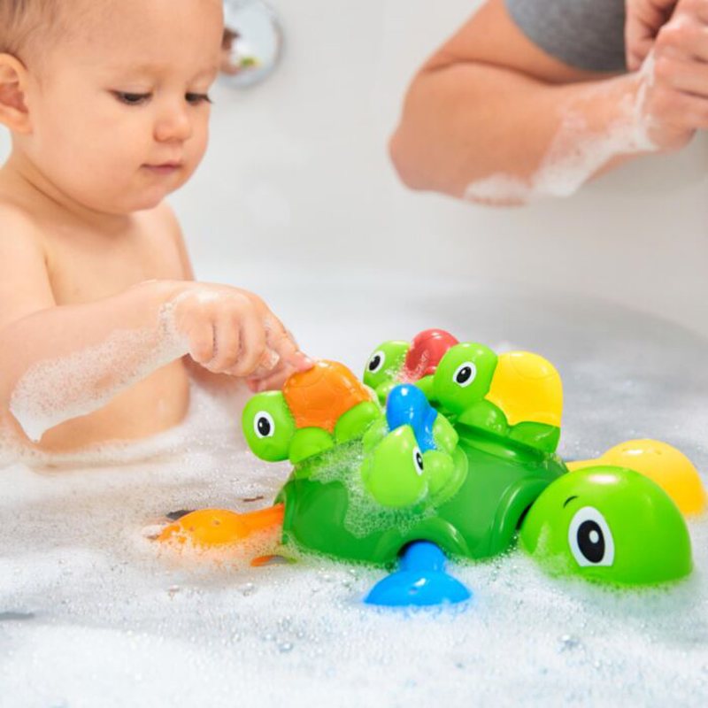 Tomy toomies toddler bath toy turtle tots 12m+, , medium image number null