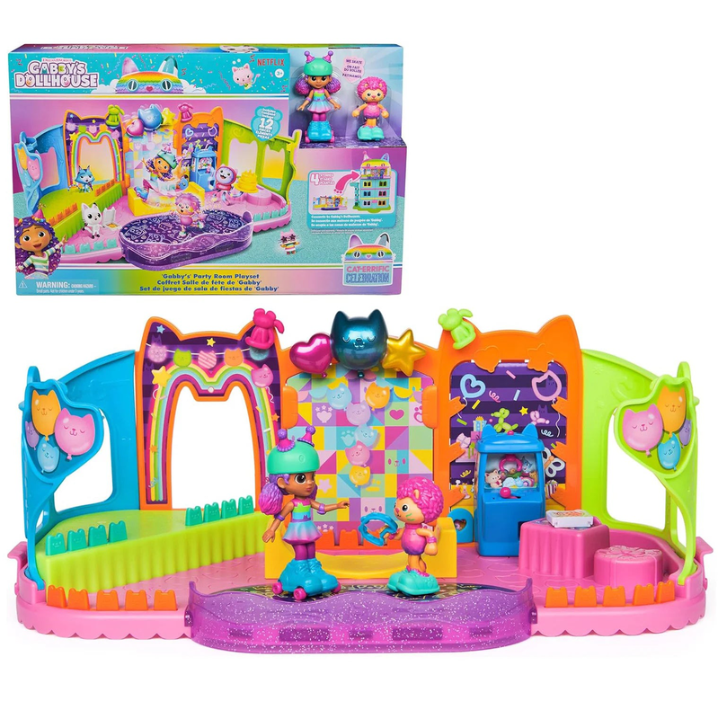 Gabby's dollhouse party room playset, , medium-null