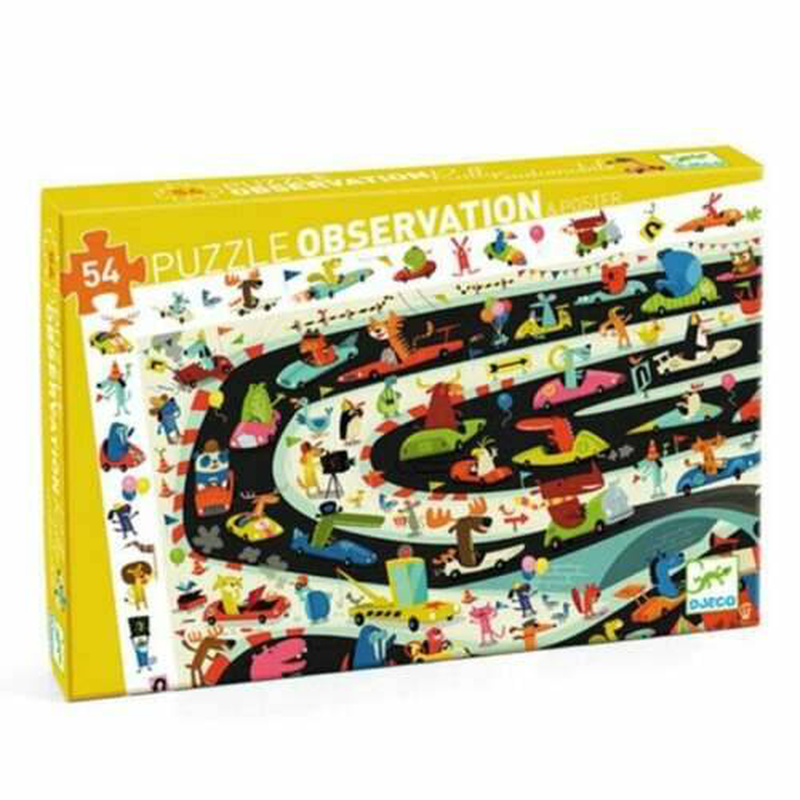 Djeco puzzles - observation puzzles car rally - fsc mix, , medium image number null
