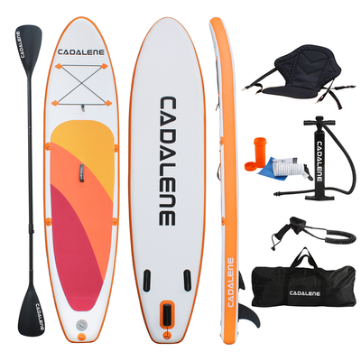 Cadalene sup 320cm inflatable board with kayak seat, Orange, medium