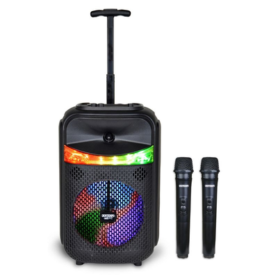 Bontempi wireless trolley speaker with 2 wireless microphones and rgb lights 49 1070, , medium