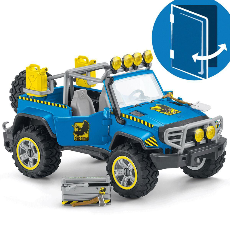 Schleich 41464 off-road vehicle with dino outpost playset, , medium image number null