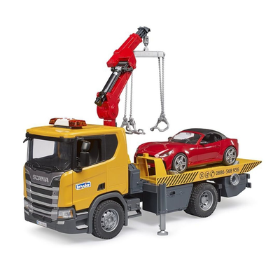 Bruder 03552 scania super 560r όχημα οδικής βοήθειας με roadster & ήχο, φωτεινή μονάδα, ρεαλιστική δράση διάσωσης στον δρόμο, , medium