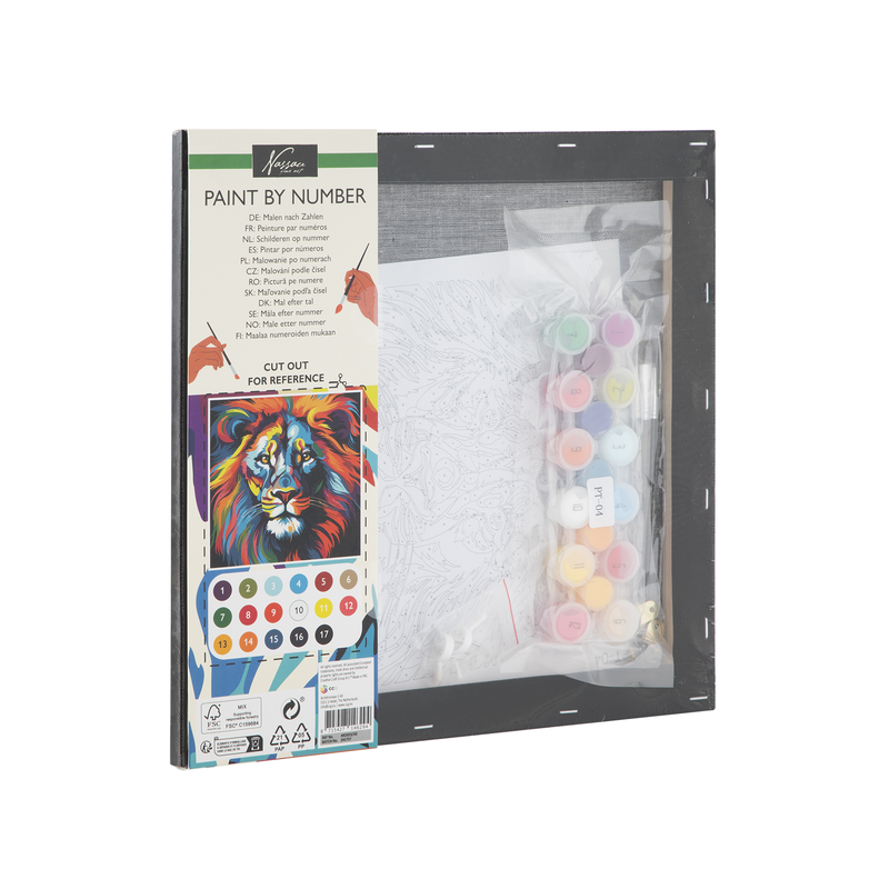 Nassau paint by number lion, , medium-null