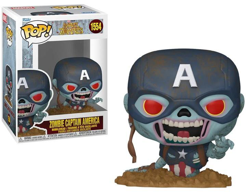 Funko pop! Marvel zombies: captain america figure, , medium-null