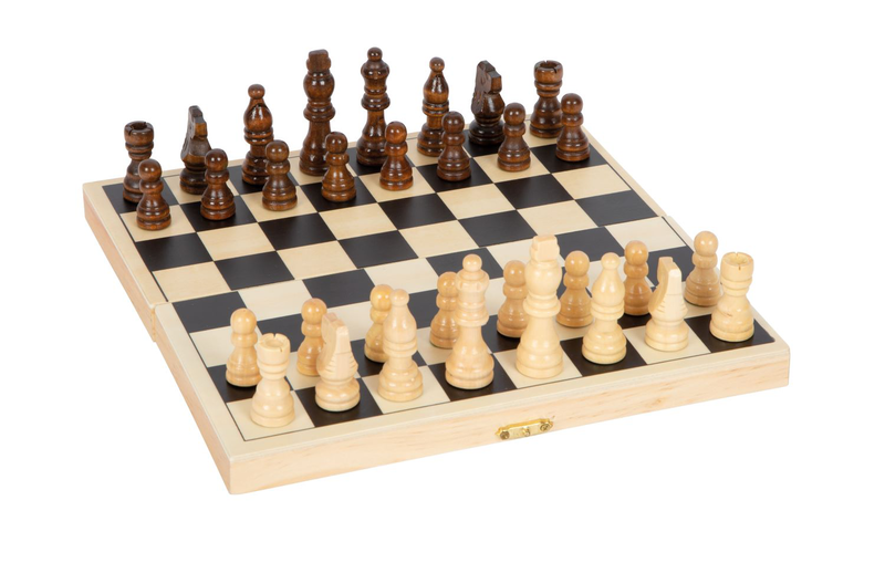 Small foot wooden chess game, , medium-null