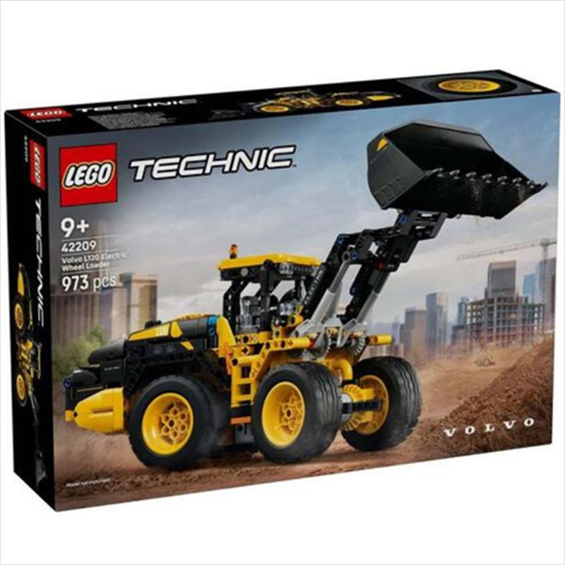 Lego technic volvo l120 electric wheel loader 42209 for ages 9+ 973pcs, , medium-null