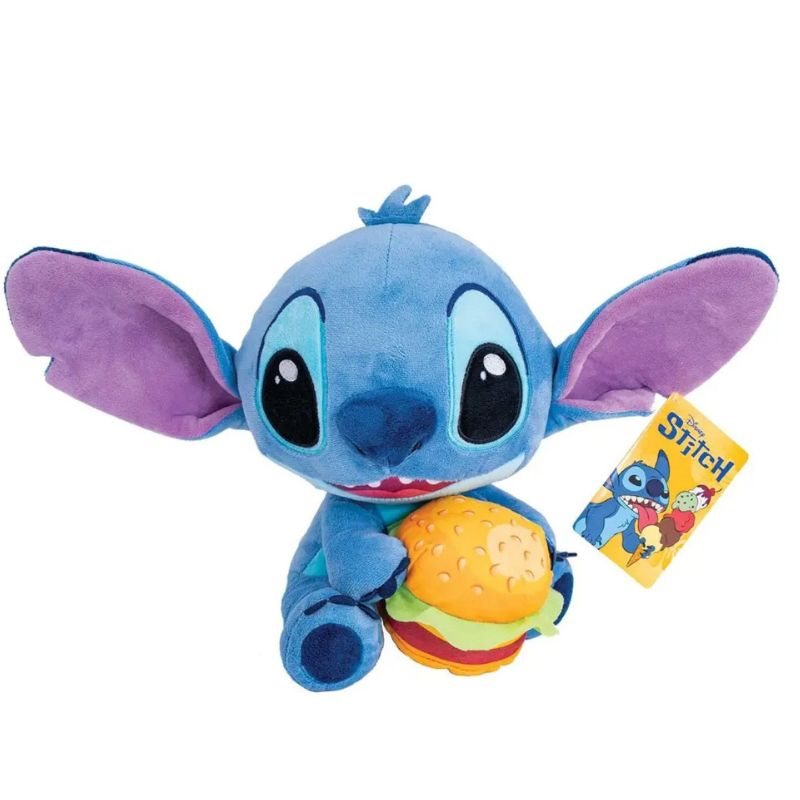 As company disney plush stitch with burger  25cm, , medium-null