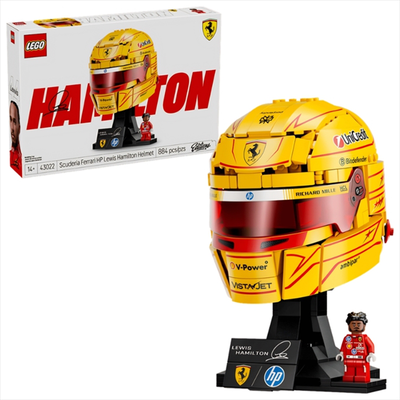 Lego editions: scuderia ferrari hp lewis hamilton helmet formula 1 f1 43022, , medium