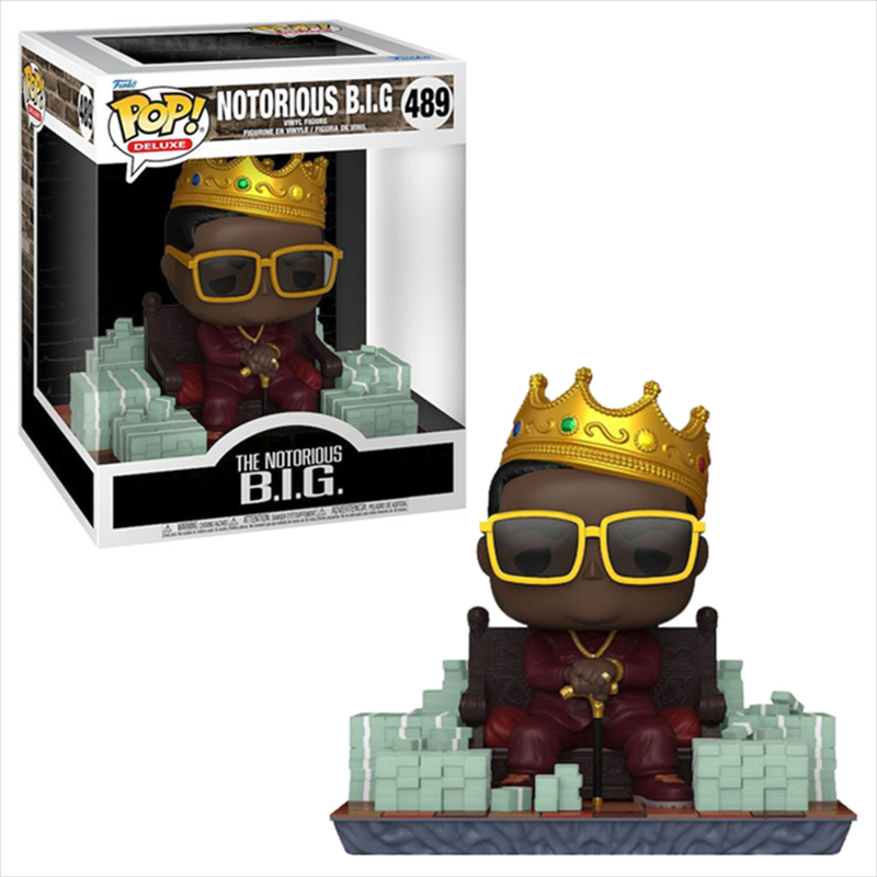 Funko pop! Deluxe: the notorious b.i.g - notorious b.i.g #489 vinyl figure, , medium-null