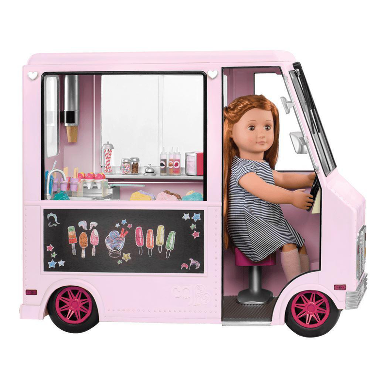 Product image: Our Generation sweet stop ice cream truck - pink, , medium-null