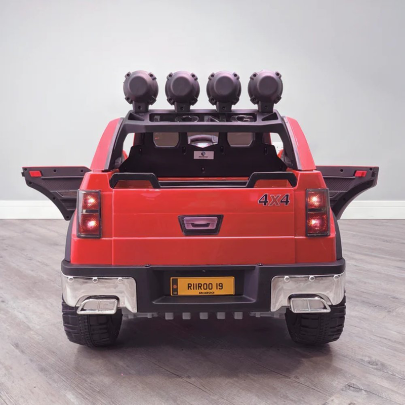 Product image: Ηλεκτροκίνητο παιδικό αυτοκίνητο long jeep κόκκινο, 12v, 7ah, με tηλεχειριστήριο, 121x76x73, , medium-null