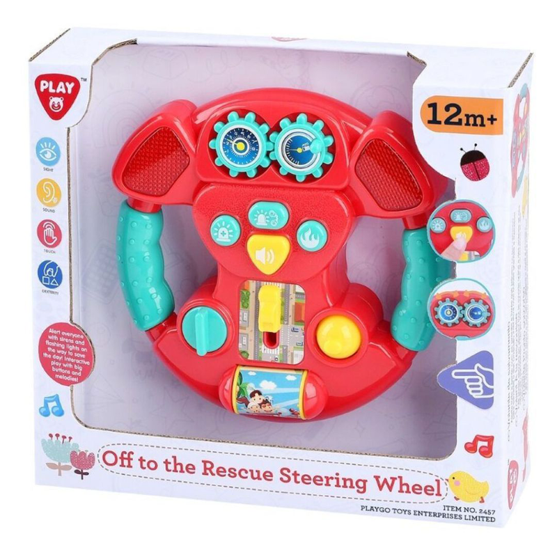 Playgo off to the rescue steering wheel b/o 2457, , medium-null