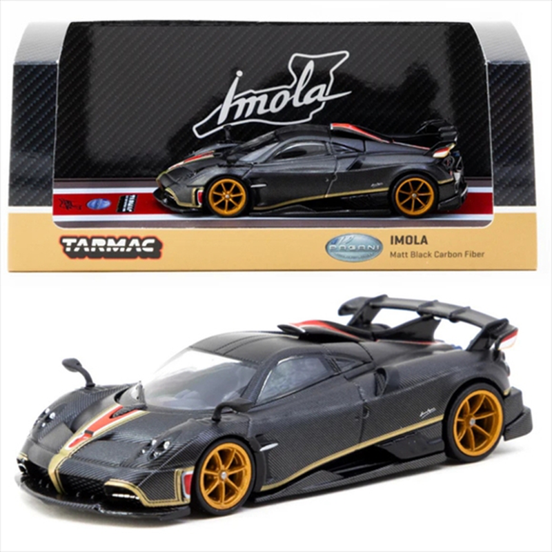 Tarmac 1/64 pagani imola, matt black carbon fiber, , medium-null