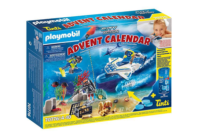 Playmobil 70776 police diving mission advent calendar with colour, , medium