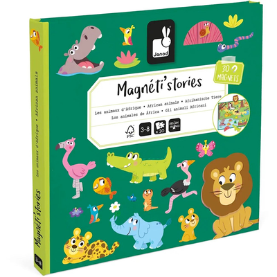 African animals magnetic stories, , medium