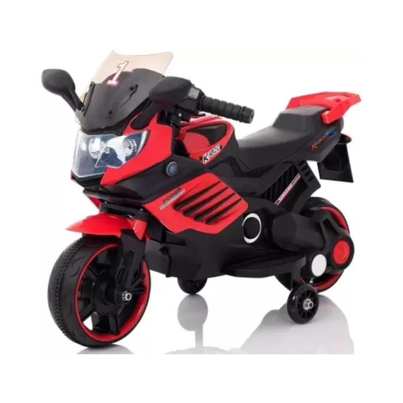 Ηλεκτροκίνητη μοτοσικλέτα 6v 4.5ah με φώτα, ήχο & mp3, διαθέσιμη σε κόκκινο, άσπρο και πράσινο, 3+ ετών-null